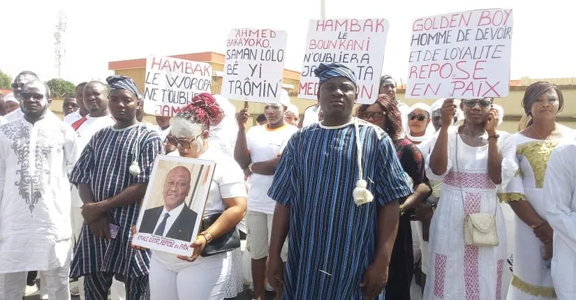 Une marche d’hommage à Hamed Bakayoko à Bouna