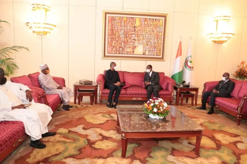 Décès d’Hamed Bakayoko : Le président Ouattara reçoit les condoléances du Nigeria