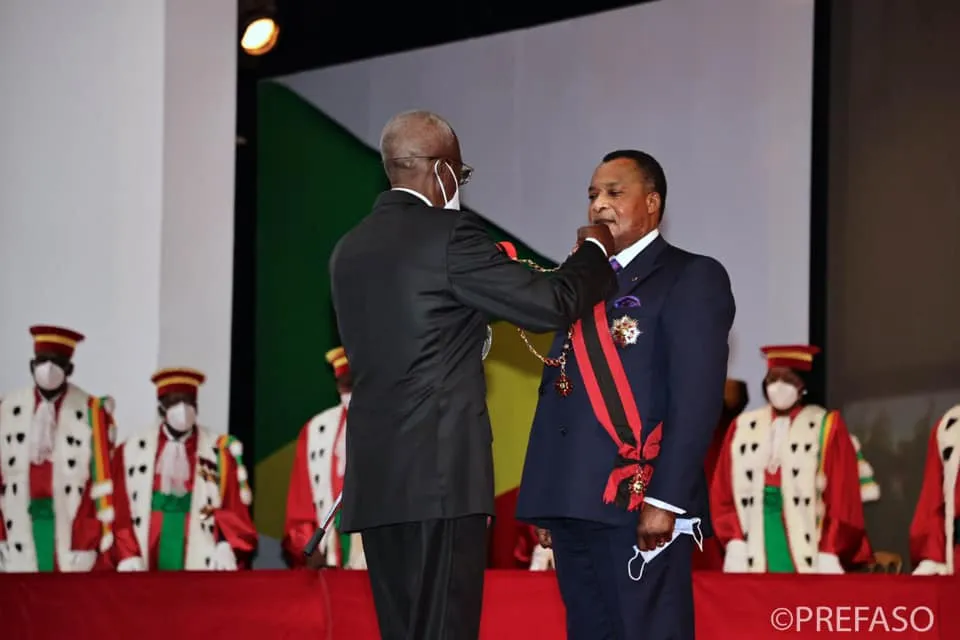 Denis Sassous Nguesso investi devant une vingtaine de chefs d’Etat