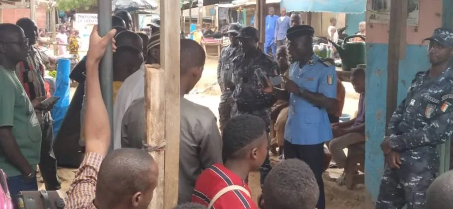 Bonon : La police sensibilise la communauté nigérienne