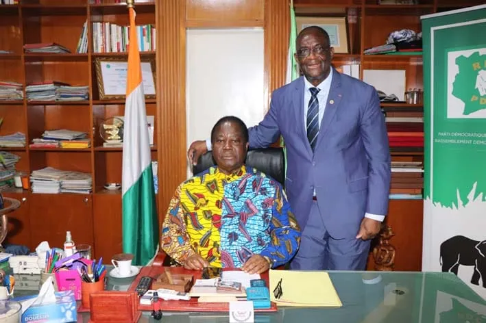 Maurice Kakou Guikahué et Bédié