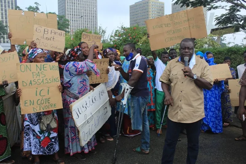 Issiaka Diaby manifeste contre le retour de Gbagbo : « il n’est pas une solution pour la réconciliation mais un problème »