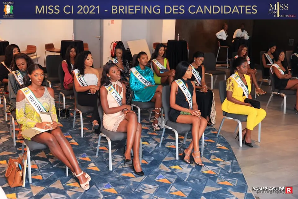 Finale Miss Côte d’Ivoire 2021 : débriefing avec les 24 finalistes, [Images]
