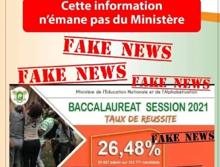 Taux du réussite au Bac 2021 en Côte d’Ivoire : attention aux fake news
