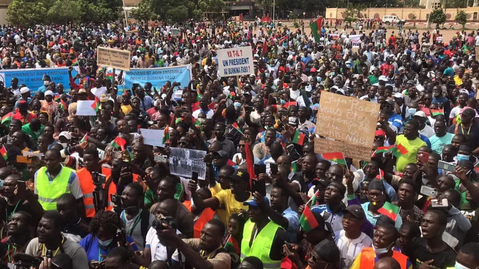 Marche de l’Opposition au Burkina ce 3 juillet 2021 : des images de la place de la nation à Ouaga