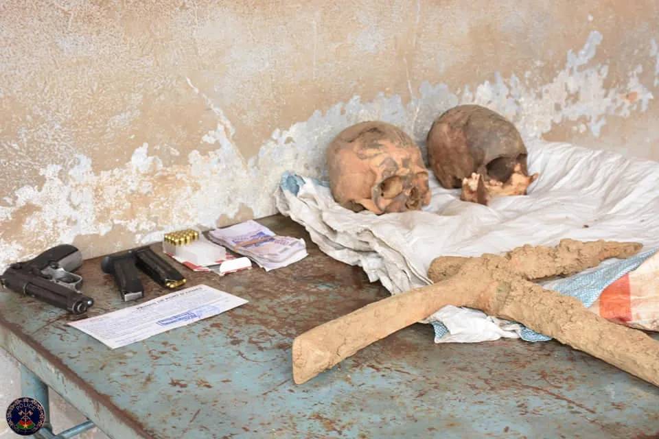 Burkina : des braqueurs en possession de crânes humains arrêtés