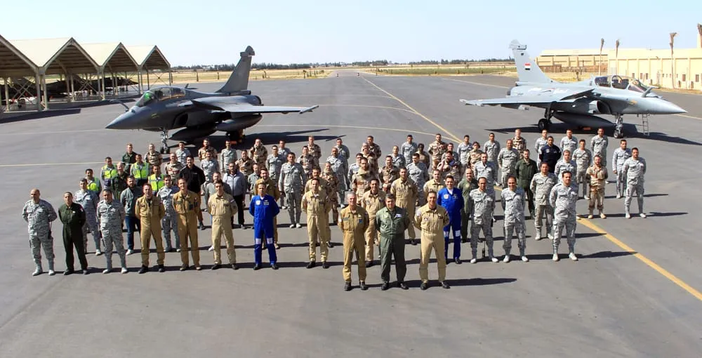 Exercices militaires forces aériennes égyptiennes et françaises