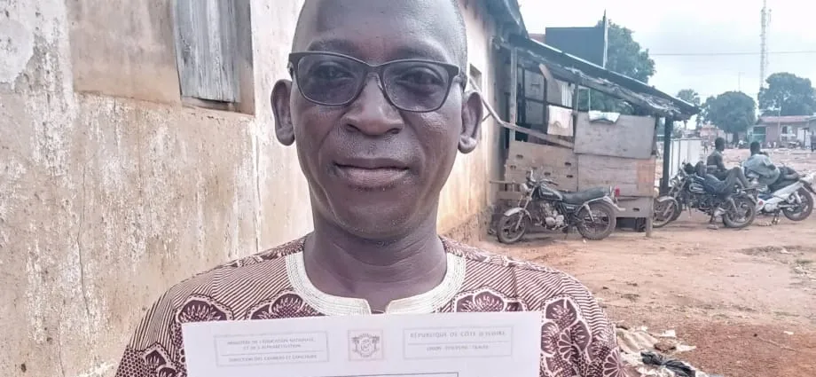 Bac 2021 à Vavoua : admis, un quinquagénaire compte entamer des études supérieures