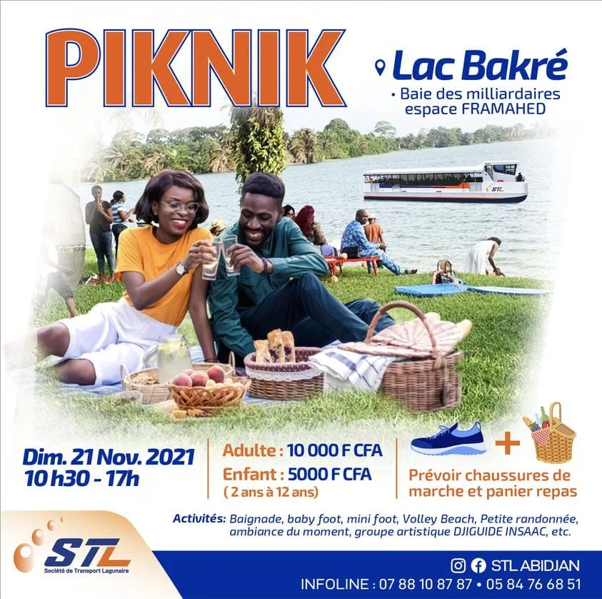 Piknik au lac Bakré le 21 novembre 2021