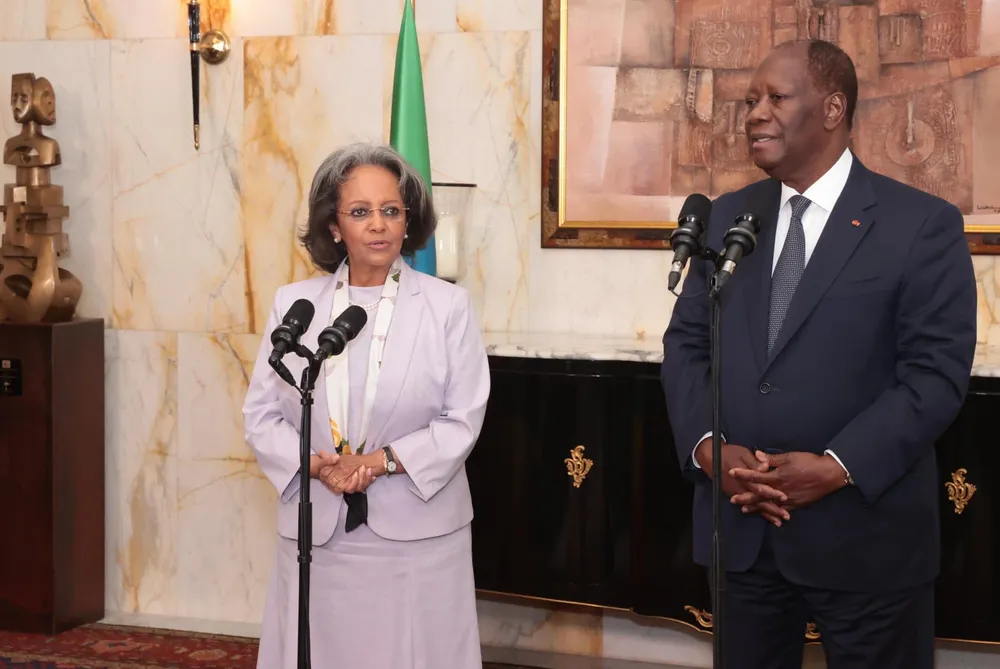 Le président Ouattara échange avec la Présidente de l’Ethiopie, Sahle-Work Zewde ce 2 novembre 2022