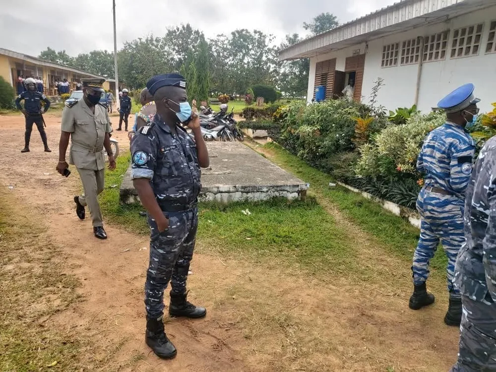 La Police ivoirienne lors des Congés anticipés le 10 décembre 2021