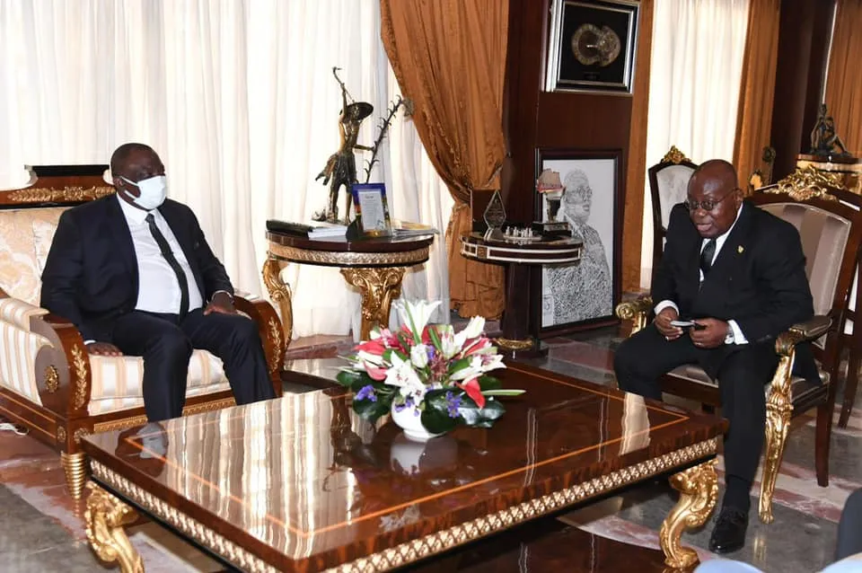 Adjoumani reçu en audience par Nana Akufo-Addo, Président du Ghana