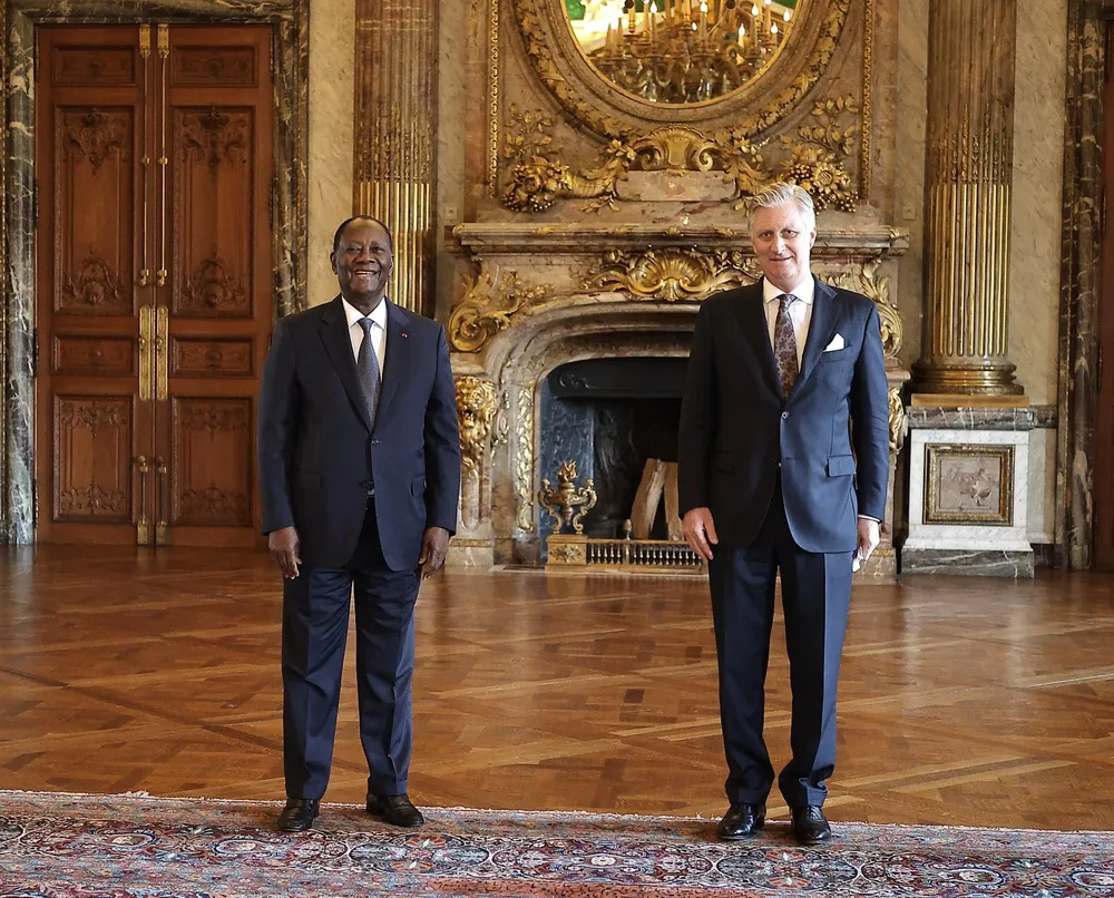 Le Président Ouattara reçu par Philippe de Belgique, Roi des Belges ce 15 février 2022 : des images inédites de la rencontre