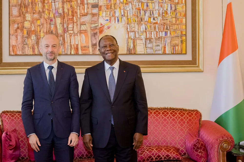 Situation en Ukraine et au Mali: le Président Ouattara s’entretient avec Thierry Beaudet, Président du Conseil Économique et Social de France à Abidjan