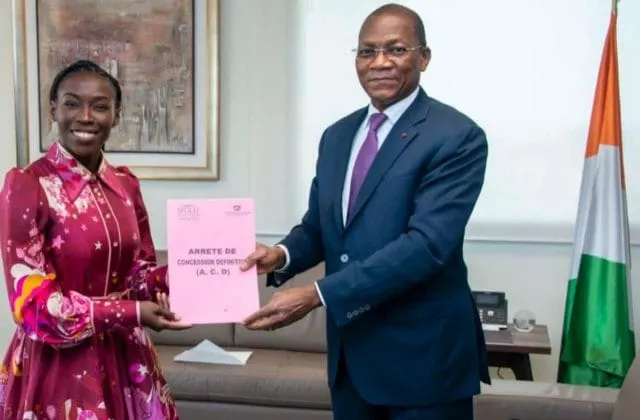 Muriel Ahouré démarre un projet immobilier de 50 Ha