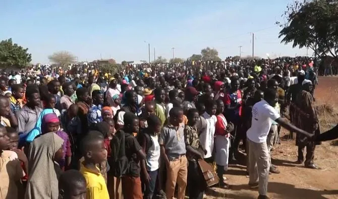 Manifestation Bobo-Dioulasso ce 29 septembre 2022: les manifestants réclament le départ du Président Damiba