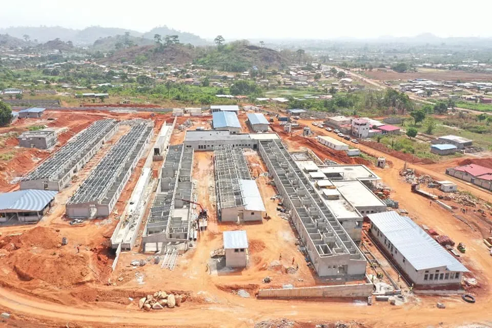 Construction nouveau CHR de Man : les travaux exécutés à plus de 85%