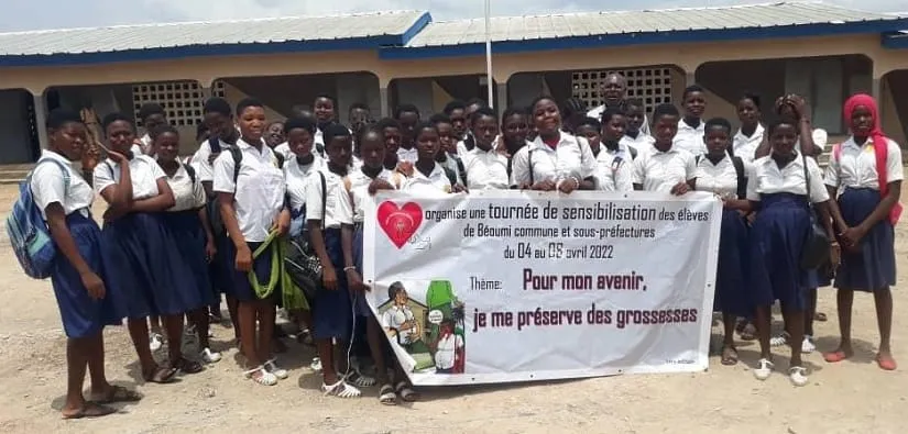 Grossesses en milieu scolaire à Béoumi : La ligue des femmes battantes sensibilise