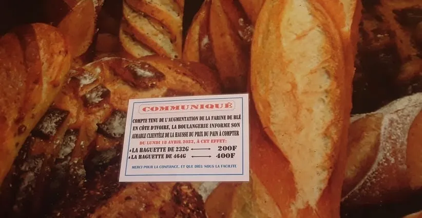 Non-respect de l’affichage du prix du pain: une boulangerie fermée à Abidjan