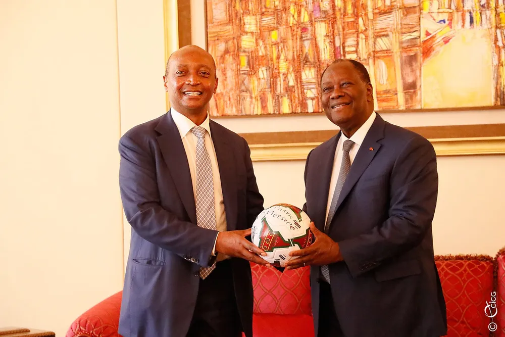 Motsepe rencontre Ouattara à la veille de la CAN 2023