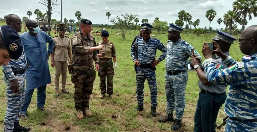 Le 43e BIMa en condition opérationnelle avec l’escadron blindé de gendarmerie ivoirienne