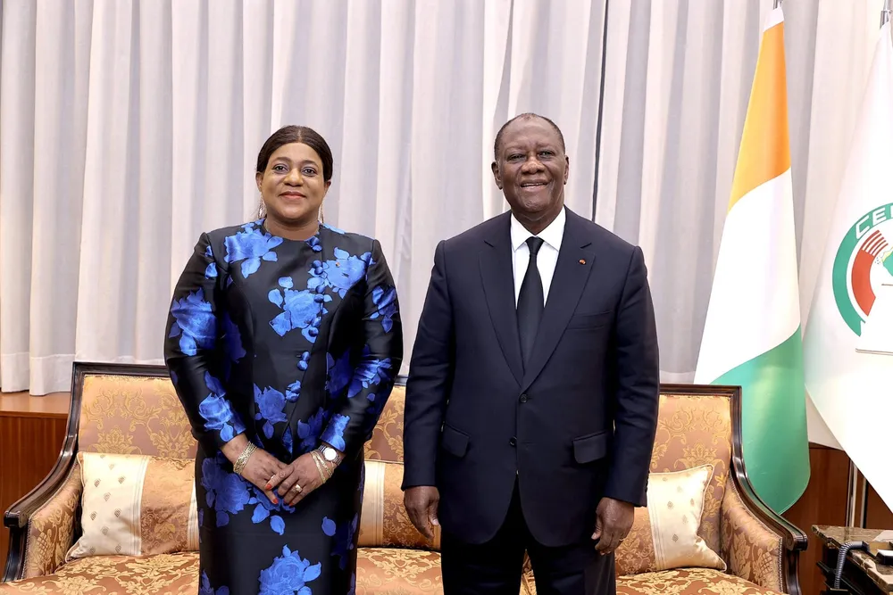 Obsèques d’Amadou Soumahoro: Ouattara s’entretient avec la Présidente de l’Assemblée Nationale du Togo