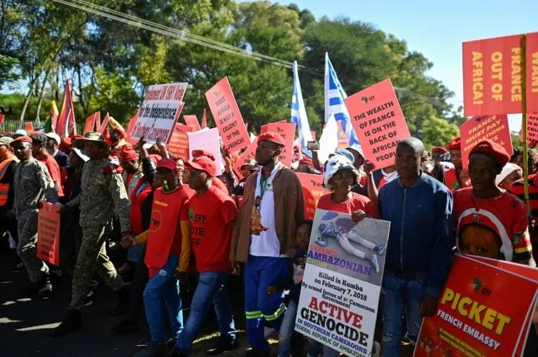 Manifestation en Afrique du Sud contre la Paris: « richesse de la France sur le dos des Africains »