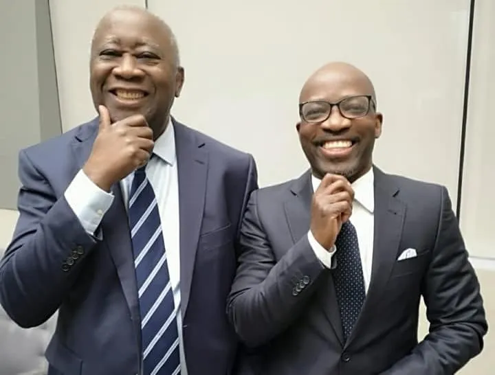 Laurent Gbagbo et Charles Blé Goudé lors du procès à la CPI