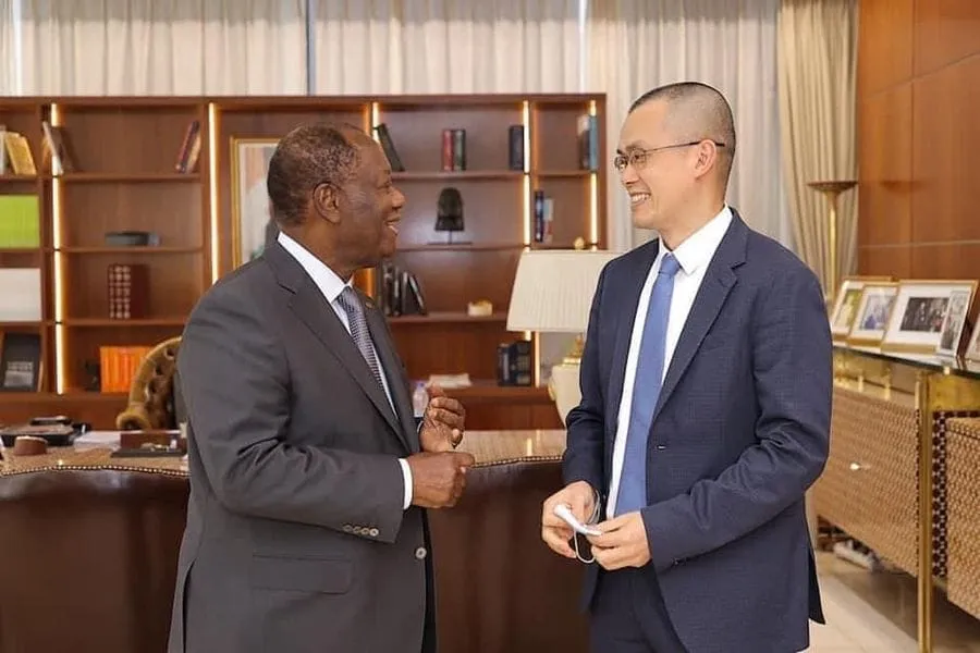 Côte d’Ivoire: CZ, le Fondateur de Binance séduit Alassane Ouattara
