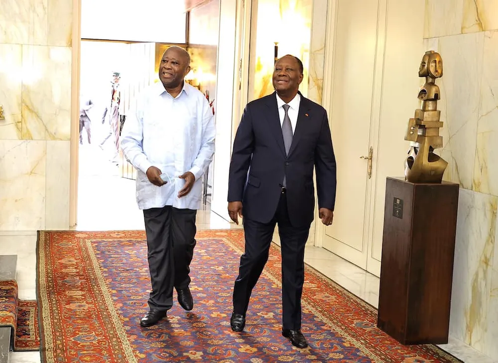 Rencontre de ce 14 juillet 2022 des présidents Laurent Gbagbo, Henri Konan Bédié et Alassane Ouattara