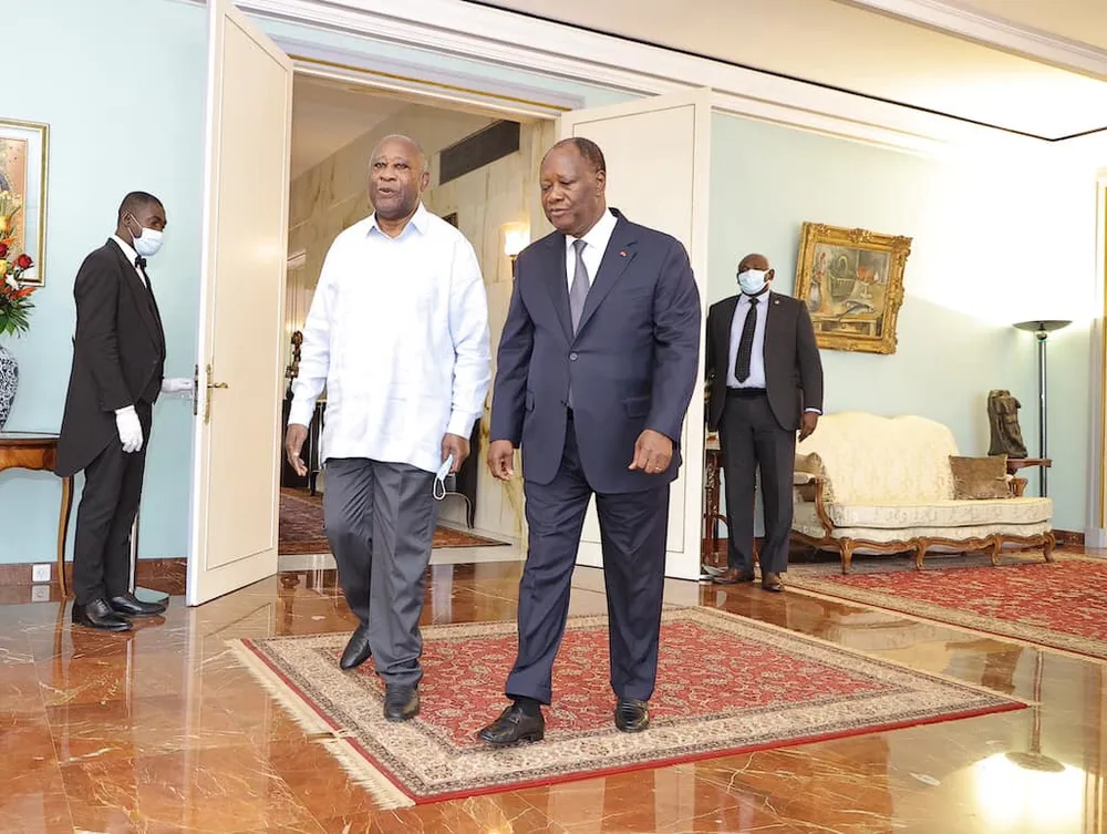 Rencontre de ce 14 juillet 2022 des présidents Laurent Gbagbo, Henri Konan Bédié et Alassane Ouattara