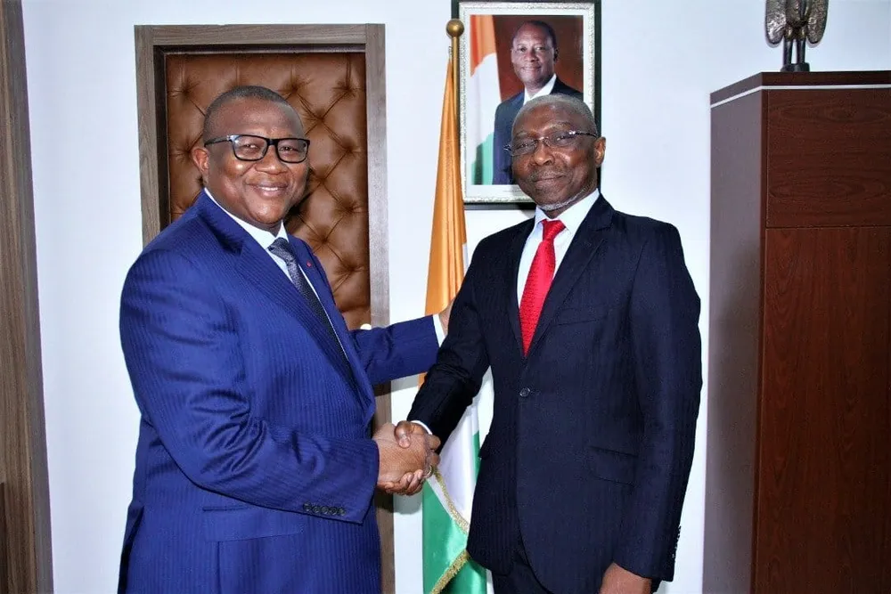 Méité Sindou, nouveau DG de l’ASDM et ex-proche de Soro, chez le ministre Amadou Coulibaly