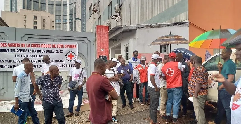 Côte d’Ivoire : des agents de la croix rouge en grève