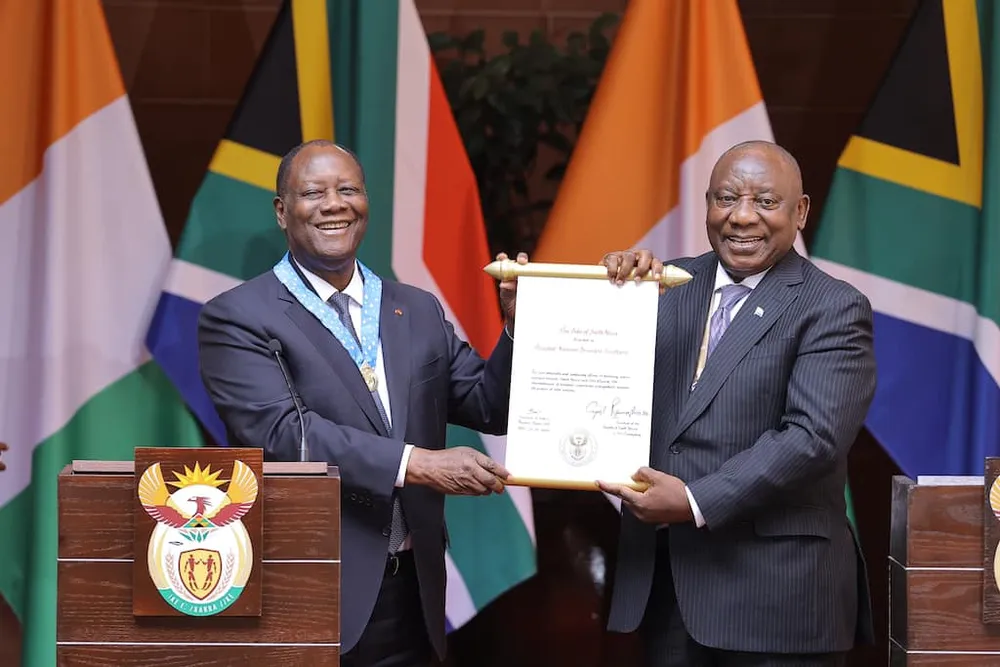 Ouattara signe six nouveaux accords de coopération avec l’Afrique du Sud