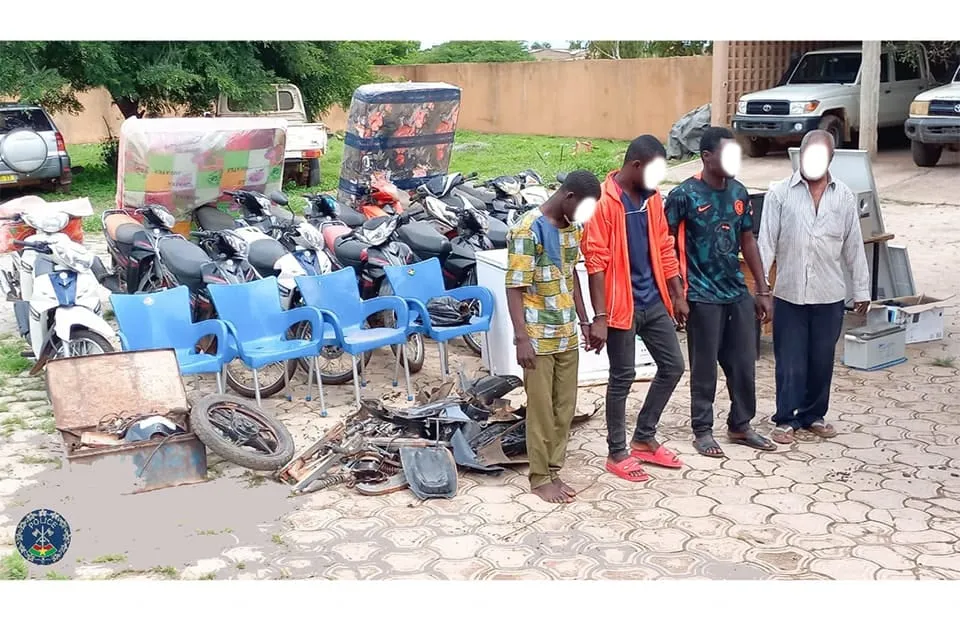 Burkina: un réseau de voleurs arrêtés à Fada