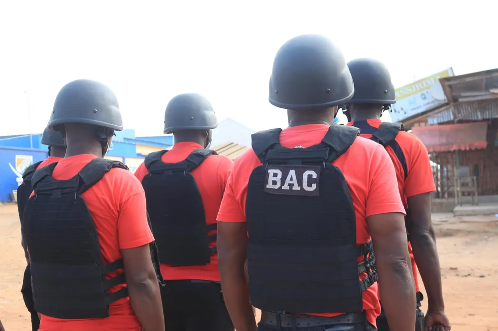 Une opération de la BAC, une unité de la police ivoirienne