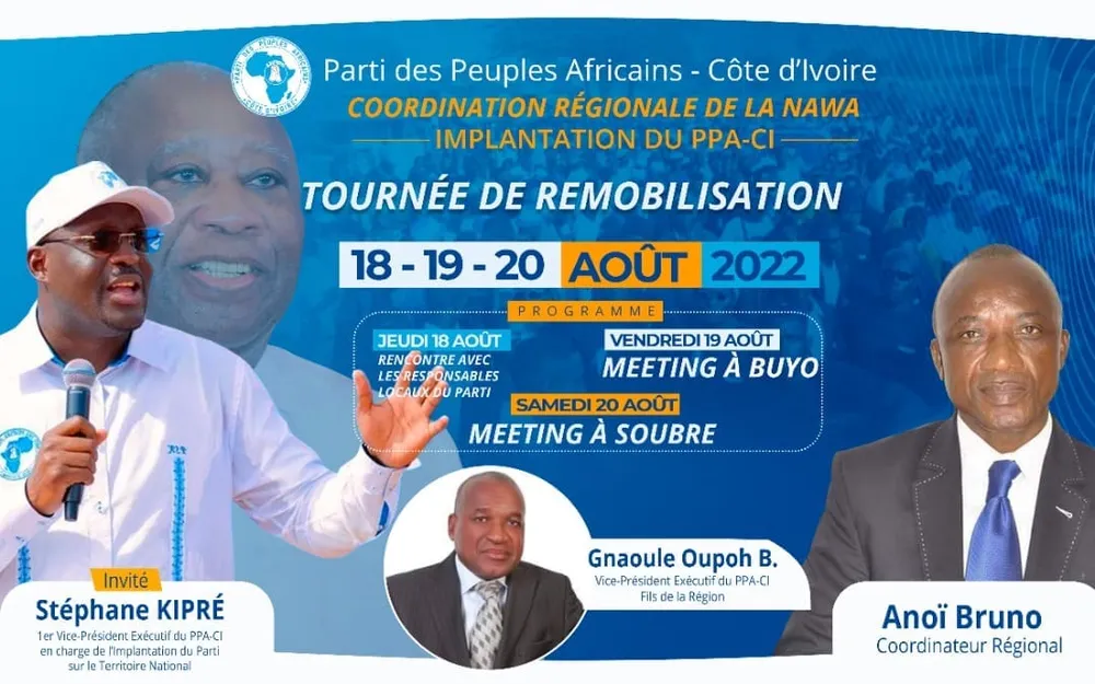 PPA-CI : le parti de Gbagbo quadrille la région de la Nawa