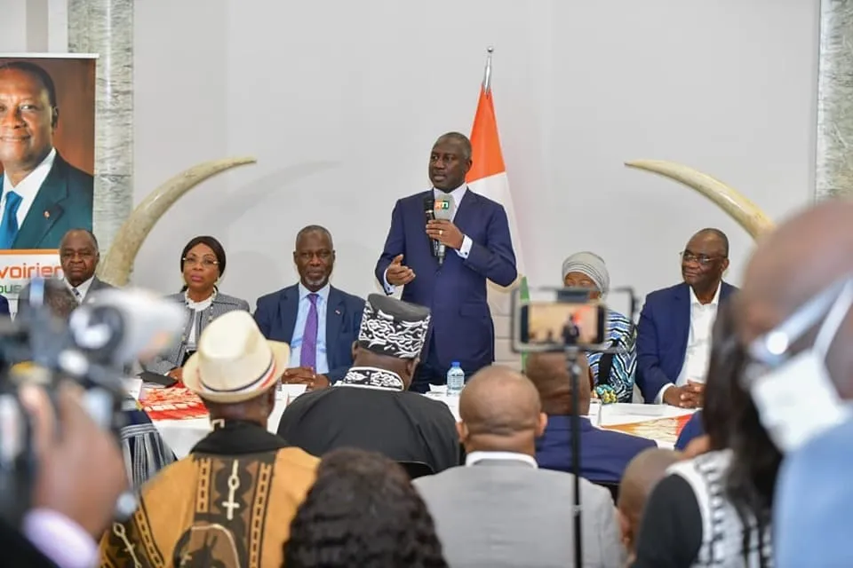 Adama Bictogo à la Diaspora ivoirienne en France : « Je vous appelle à demeurer des acteurs de paix et de développement »