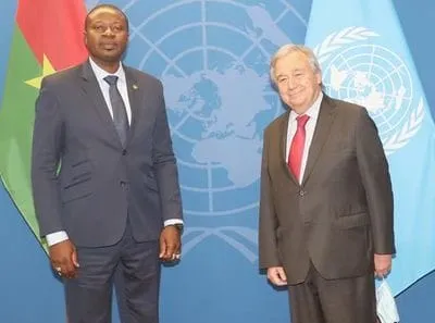 77e AG des Nations unies : le SG de l’Onu reçoit le Président du Burkina