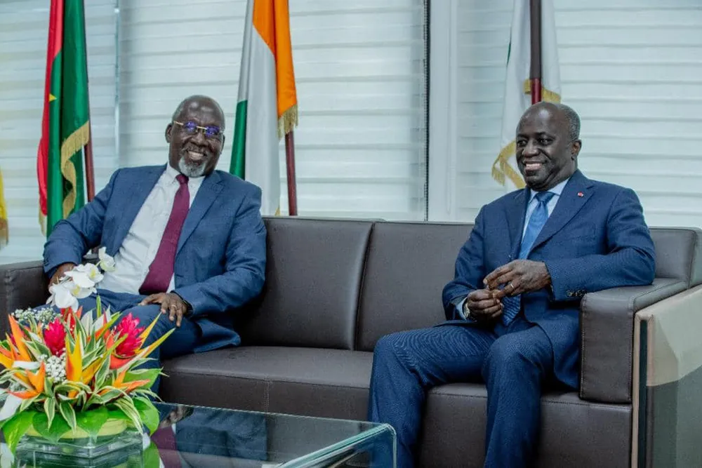 Alcide Djédjé chez Marcel Amon-Tanoh