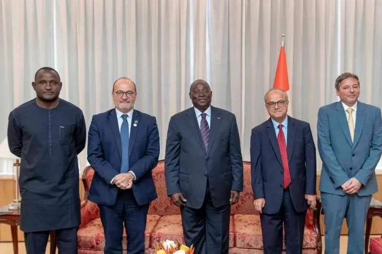 Tiémoko Koné, le Vice-Président, échange avec le DG de l’AFD, Rémy Rioux