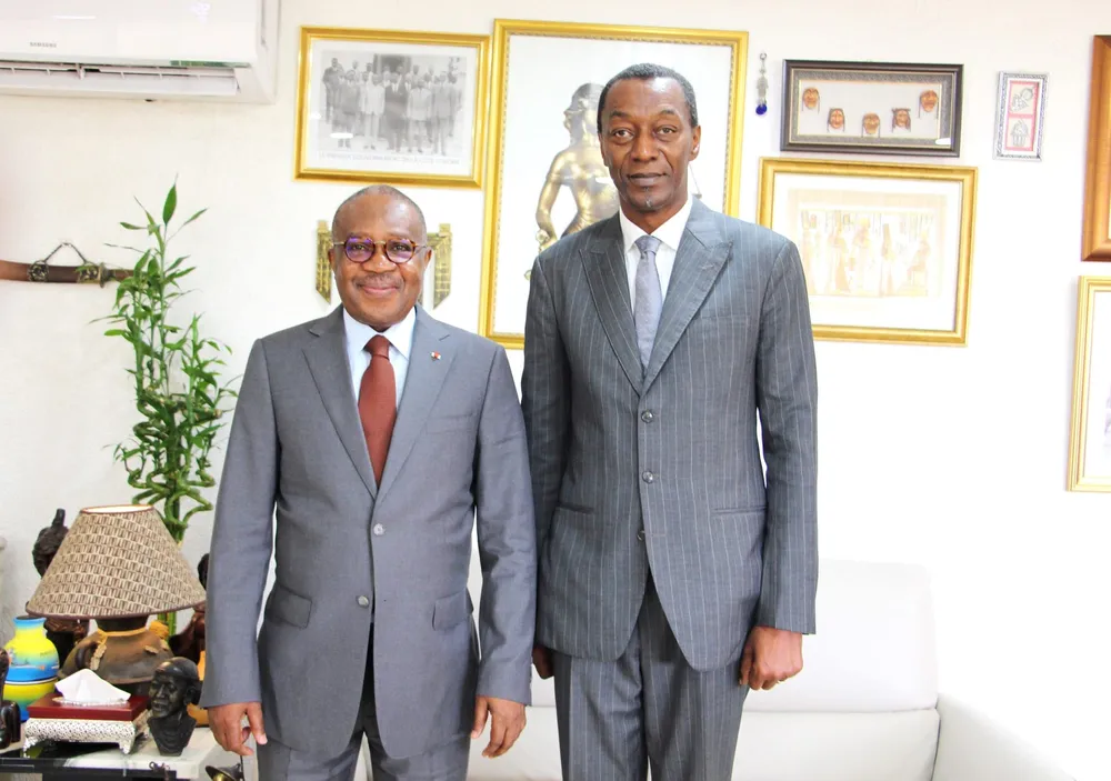 Le représentant du UNHCR en Côte d’Ivoire chez le ministre Sansan Kambilé