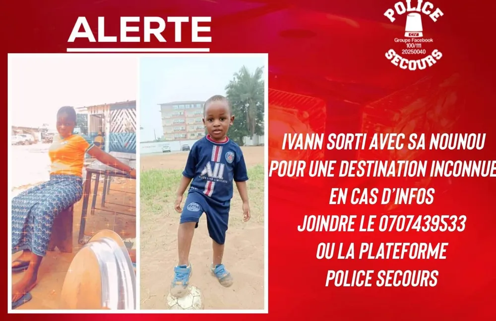 Alerte disparition : le Petit Ivann et sa Nounou ont été retrouvés