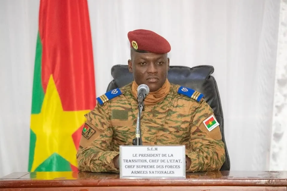 Le Capitaine Ibrahim Traoré président du Burkina au Burkina