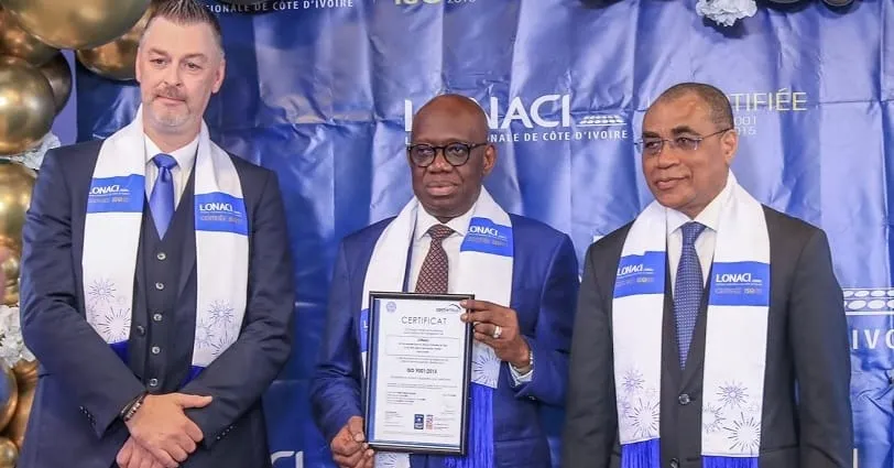 La LONACI reçoit son Certificat ISO 9001 : 2015