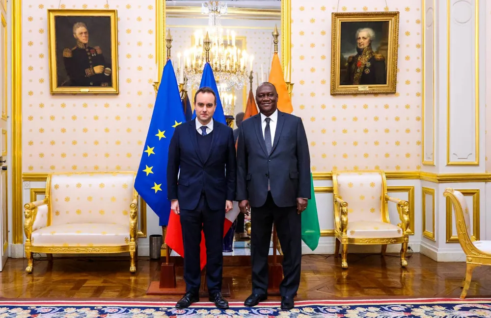 Coopération militaire France – Côte d’Ivoire : Téné Birahima Ouattara chez le ministre français des Armées, Sébastien Lecornu
