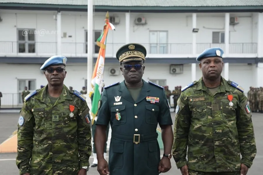 Les 49 soldats ivoiriens rentrés du Mali décorés ce 24 janvier 2023