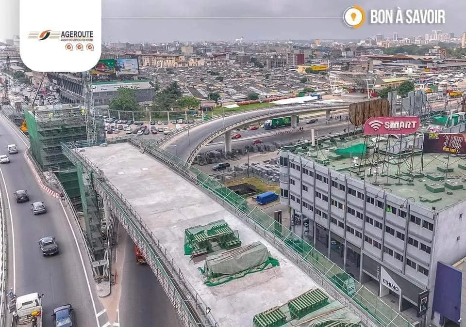 Échangeur du carrefour Solibra, 2ème phase : état d’avancement des travaux, des images