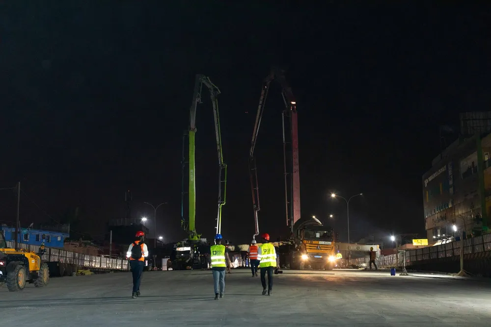 Échangeur rond-point de la mairie d’Abobo: coulage du dernier plot du radier de la trémie, tout sur l’état d’avancement des travaux