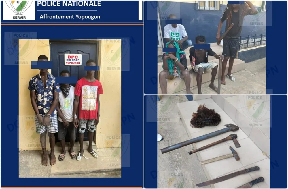 Affrontement à la machette à Yopougon entre groupes de jeunes de Kouté et Béago: 8 individus arrêtés